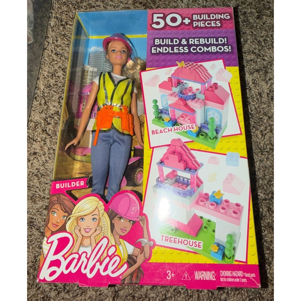 Mattel-Barbie I Can Be...Builder Doll & Playset (NWT)
